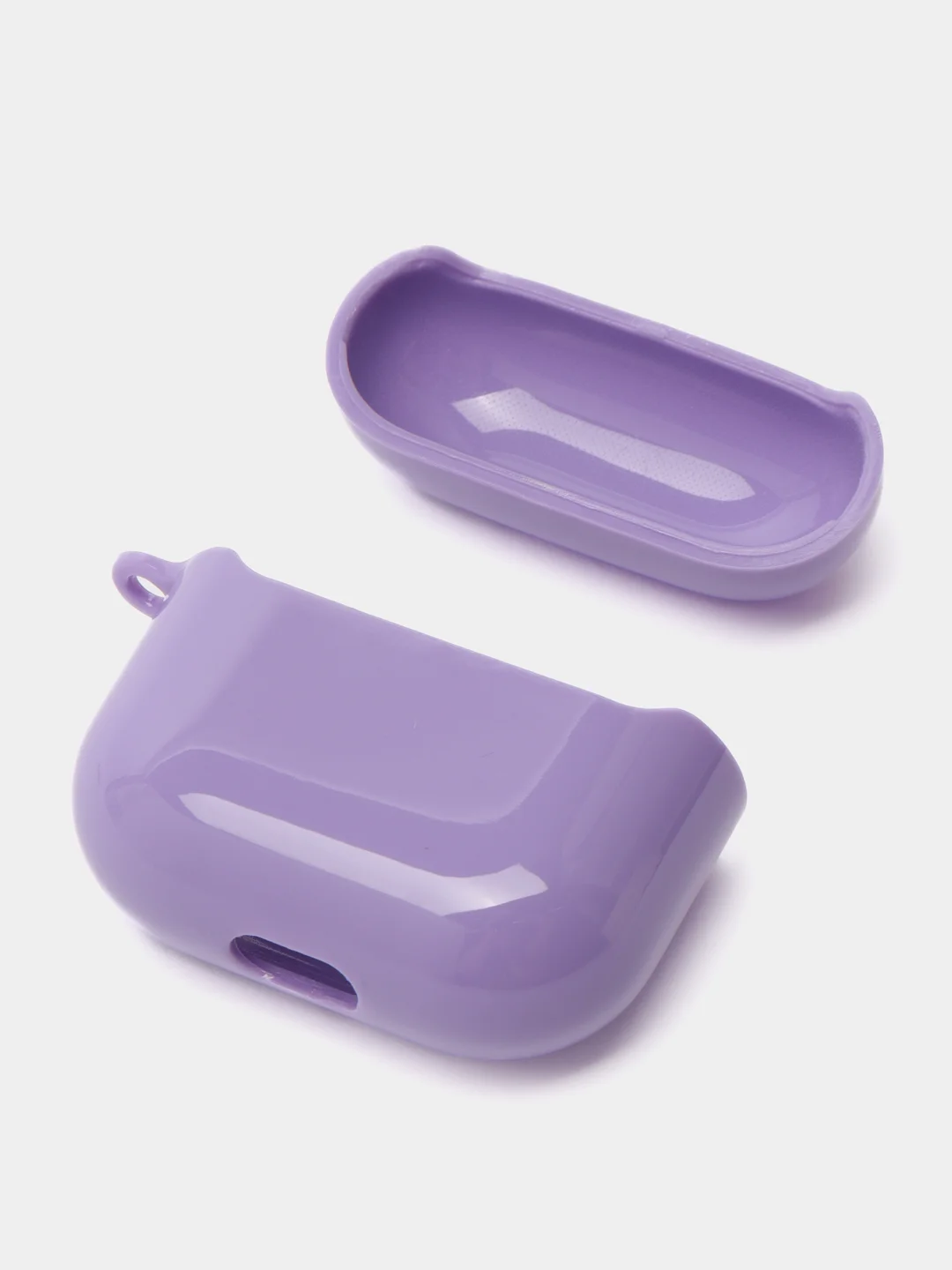 Аметистовый чехол для AirPods 3, 10 цветов, силикон, c креплением для карабина