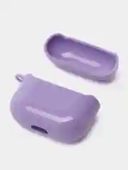 Аметистовый чехол для AirPods 3, 10 цветов, силикон, c креплением для карабина
