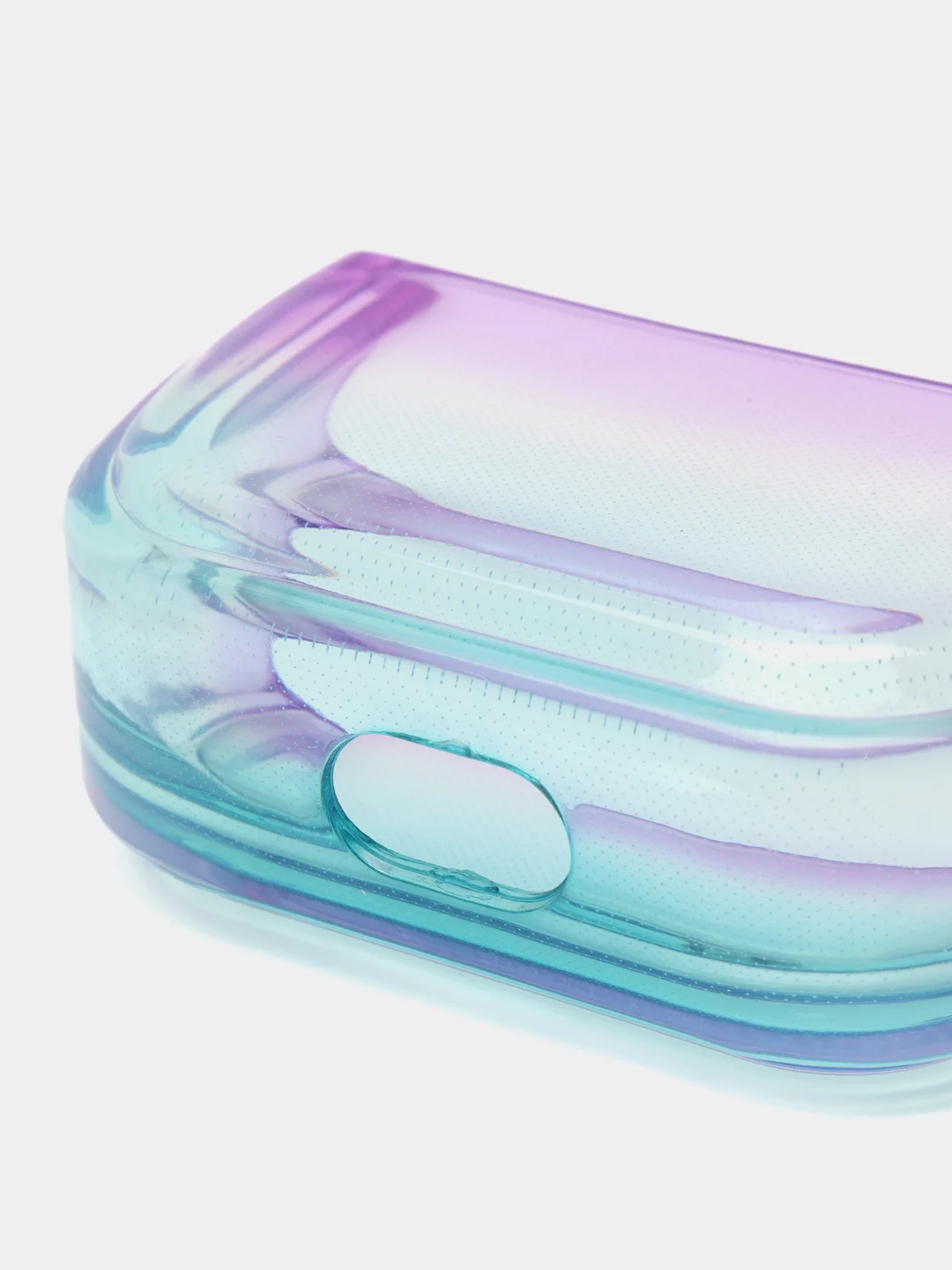 Голубой силиконовый чехол для AirPods 3, 8 цветов, градиент, с креплением под карабин