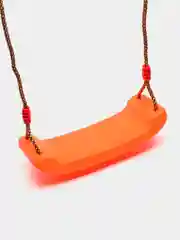 Оранжевый качели подвесные/ пластиковые/ лодочка/ для детей/ на веревке/ дачные