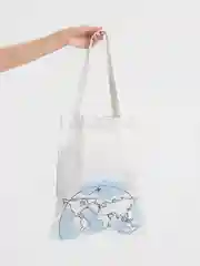 Алый сумка-шоппер на плечо с принтом, хлопок, сумка для покупок