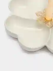 Бежевый менажница фарфор, 19-21 см