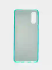 Бирюзовый накладка для Samsung A02, силиконовая, трехслойная