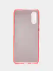 Розовый накладка для Samsung A02, силиконовая, трехслойная