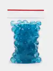 Лазурный бусины акриловые, 12, 10, 8, 6 мм, бусины для сумок, фасовка 100, 500 штук, 50 г