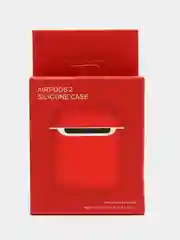 Красный силиконовый чехол для наушников AirPods 2, 3, Pro, Pro 2