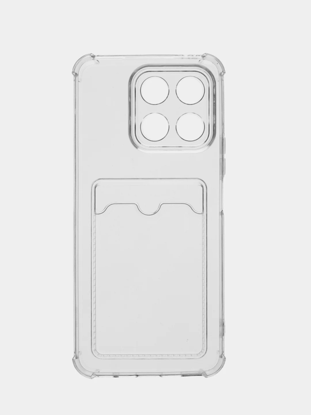 Чехол силиконовый, с кармашком под карту Huawei X5/x6/x7/x8/x8A/x9/Honor 70