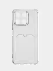 Чехол силиконовый, с кармашком под карту Huawei X5/x6/x7/x8/x8A/x9/Honor 70