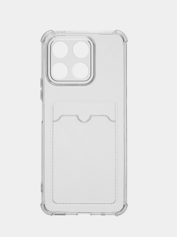 Чехол силиконовый, с кармашком под карту Huawei X5/x6/x7/x8/x8A/x9/Honor 70