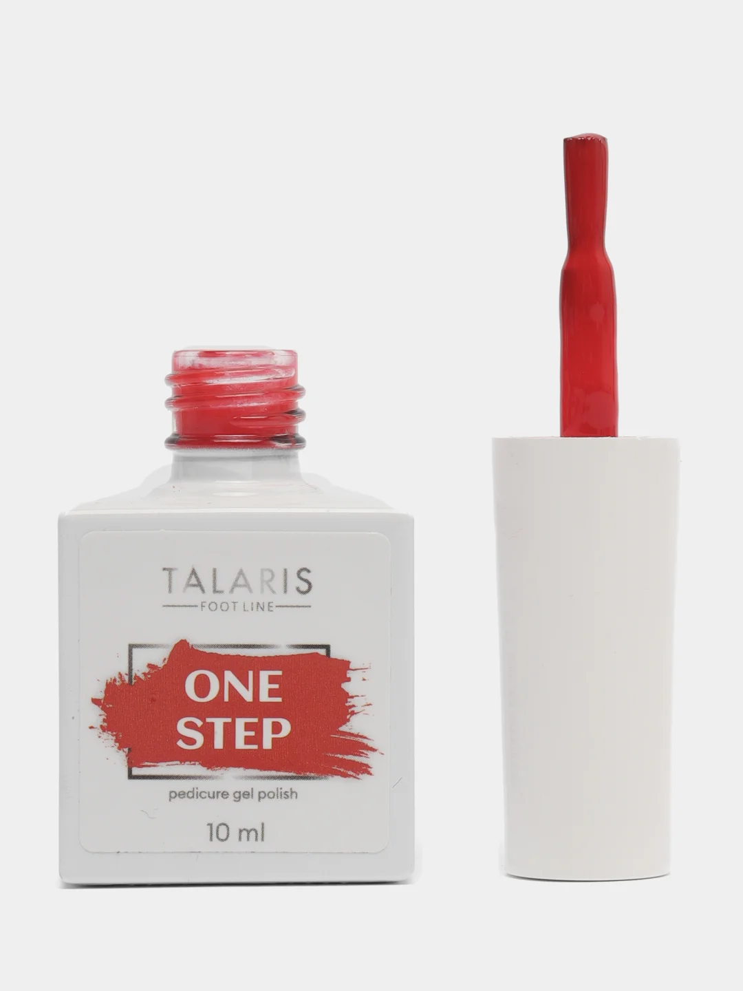 Красный гель-лак однофазный для педикюра/гель лак для педикюра ONE STEP Pedicure gel polish, 10 мл