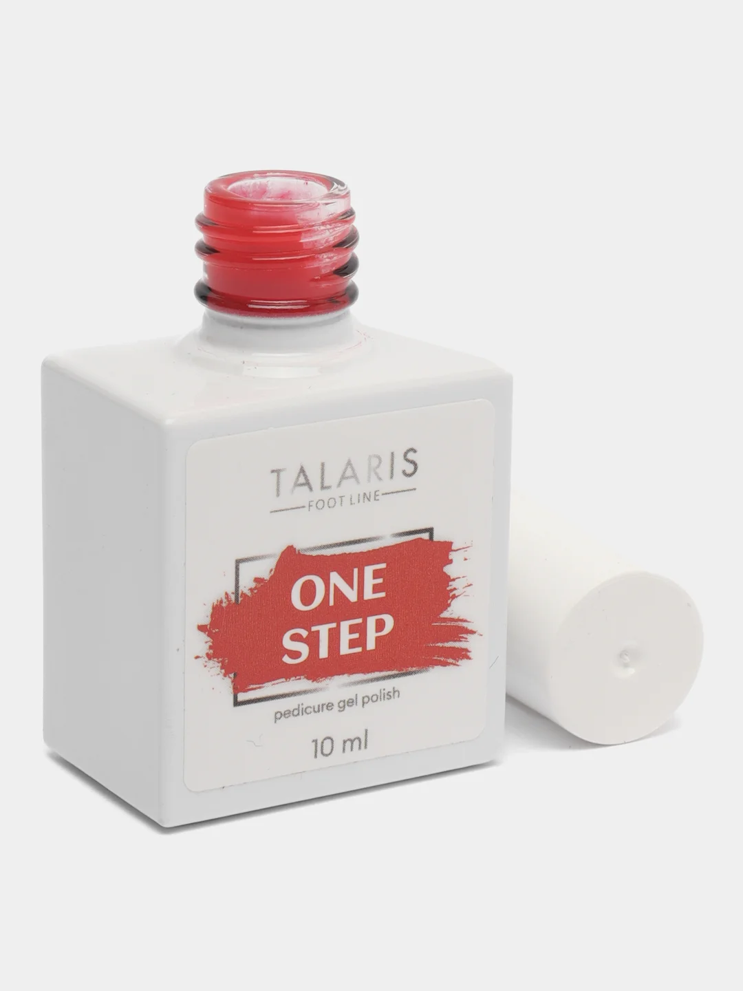 Красный гель-лак однофазный для педикюра/гель лак для педикюра ONE STEP Pedicure gel polish, 10 мл