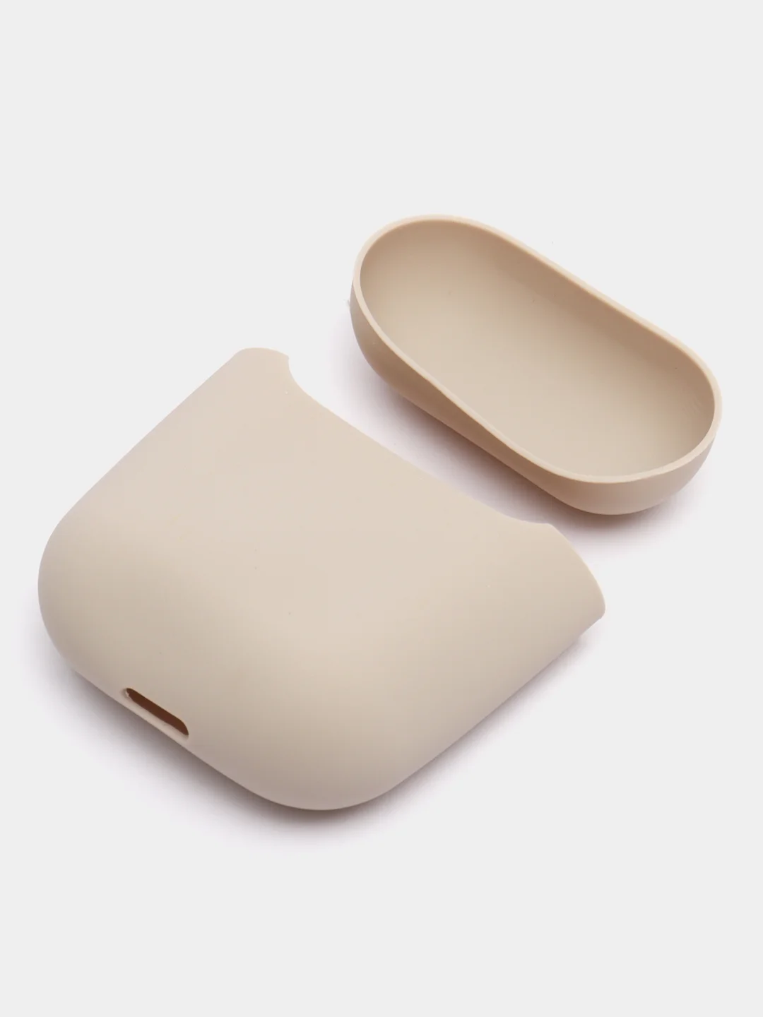 Светло-бежевый силиконовый чехол для наушников AirPods 2, 3, Pro, Pro 2