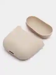 Светло-бежевый силиконовый чехол для наушников AirPods 2, 3, Pro, Pro 2