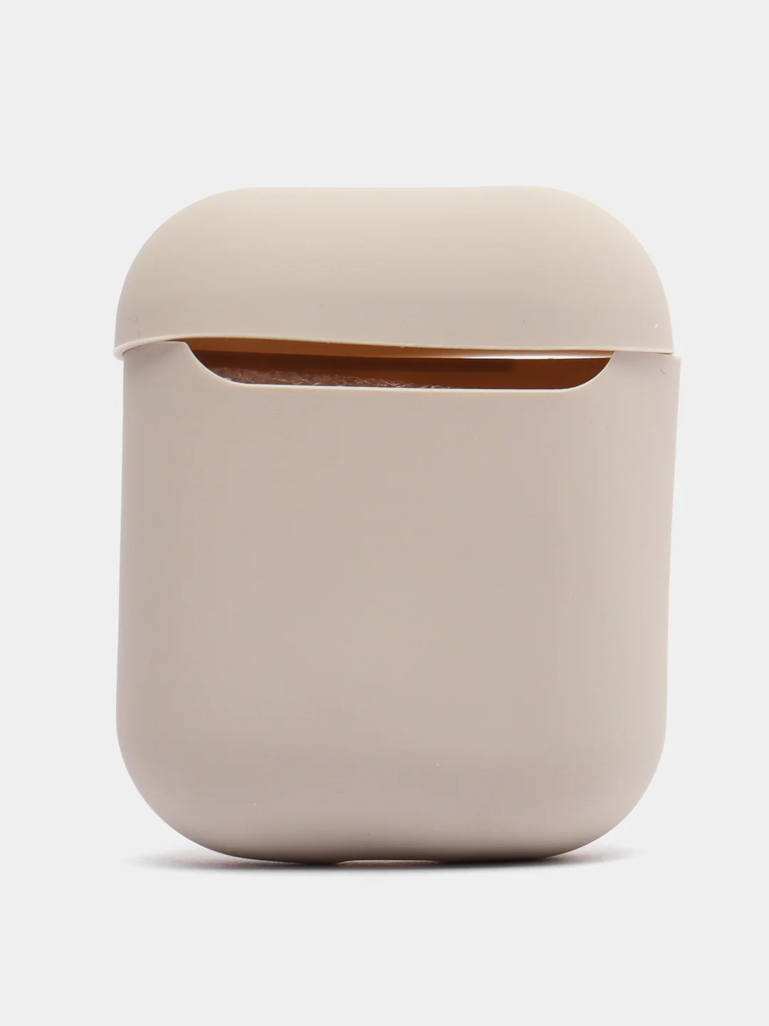 Светло-бежевый силиконовый чехол для наушников AirPods 2, 3, Pro, Pro 2
