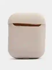 Светло-бежевый силиконовый чехол для наушников AirPods 2, 3, Pro, Pro 2
