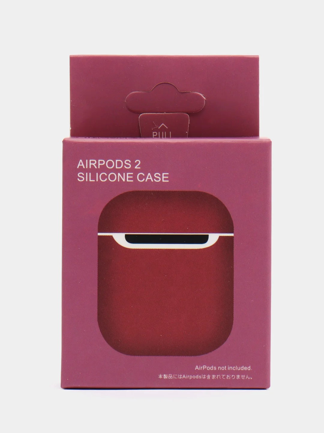 Алый силиконовый чехол для наушников AirPods 2, 3, Pro, Pro 2