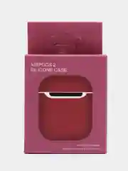 Алый силиконовый чехол для наушников AirPods 2, 3, Pro, Pro 2