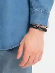 Черный браслет унисекс
