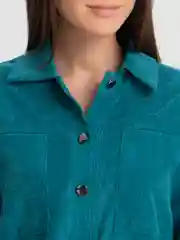 Зеленый женский Костюм вельветовый оверсайз