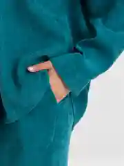Зеленый женский Костюм вельветовый оверсайз