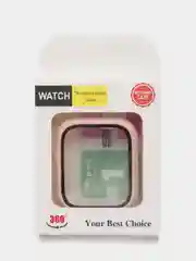 Кремовый бампер с защитным стеклом для Apple Watch 38/40/41/42/44/45/49