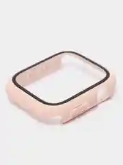 Кремовый бампер с защитным стеклом для Apple Watch 38/40/41/42/44/45/49