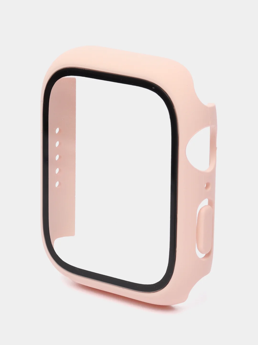 Кремовый бампер с защитным стеклом для Apple Watch 38/40/41/42/44/45/49