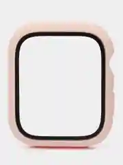 Кремовый бампер с защитным стеклом для Apple Watch 38/40/41/42/44/45/49