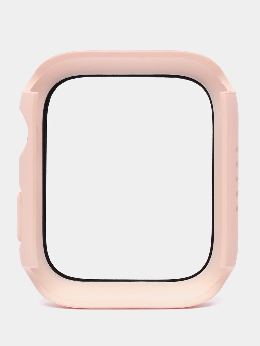 Кремовый бампер с защитным стеклом для Apple Watch 38/40/41/42/44/45/49