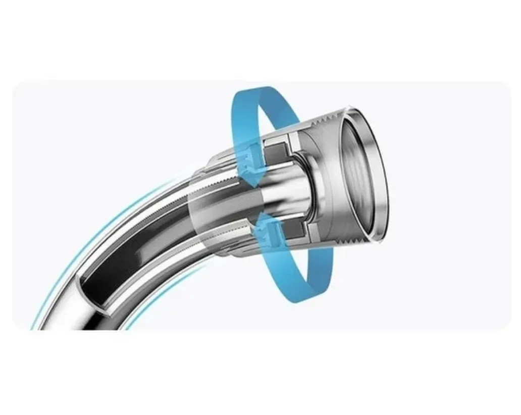 Черный hansen шланг для душа или биде 1.0-1,5м Silverflex, с защитой от перекручивания, хром