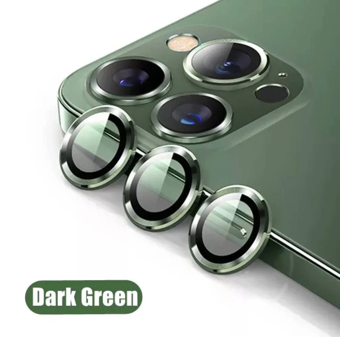 Зеленый защитное стекло/линзы на камеру iPhone