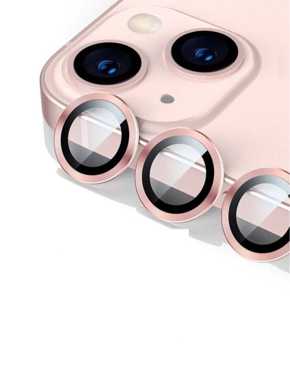 Розовый защитное стекло/линзы на камеру iPhone