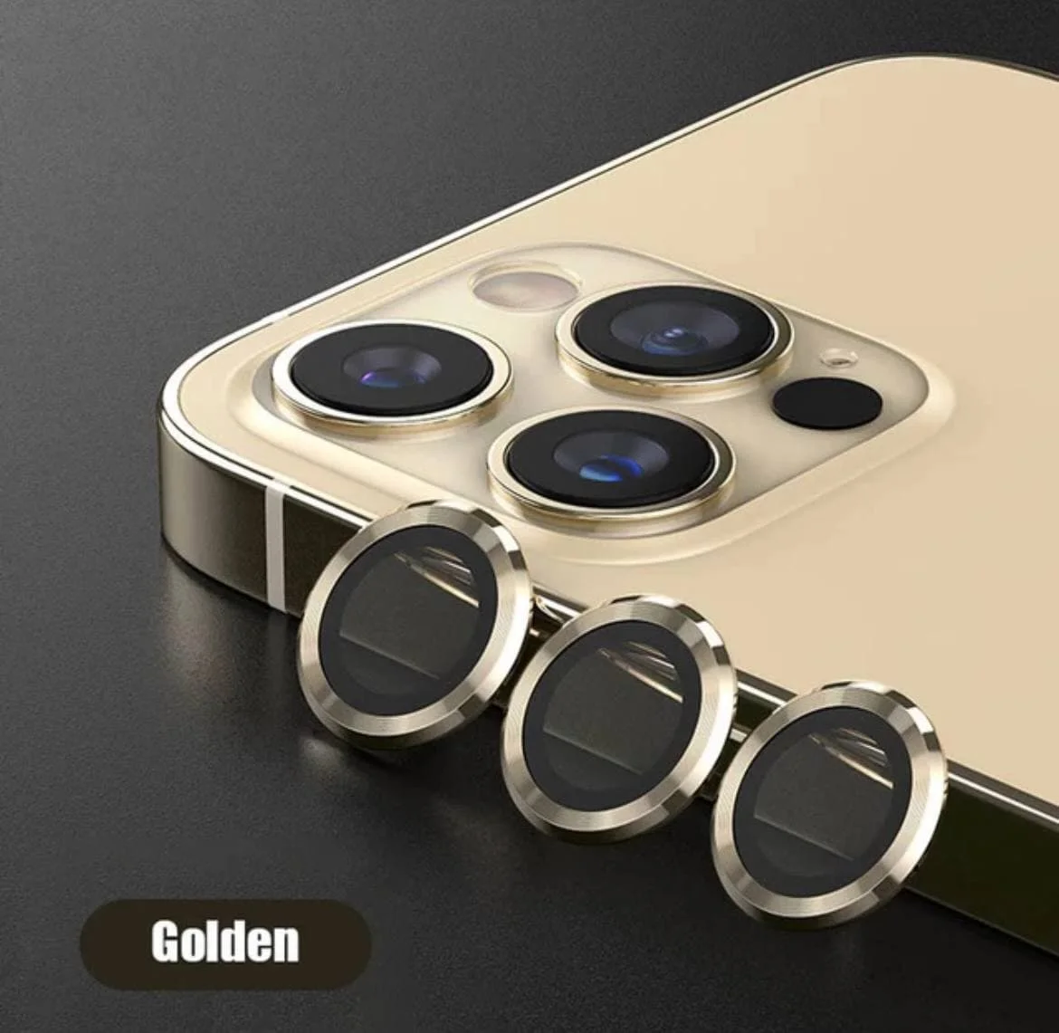Золотой защитное стекло/линзы на камеру iPhone