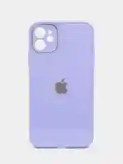 Лавандовый чехол стеклянный для iPhone (Айфон) 11 с защитой камеры