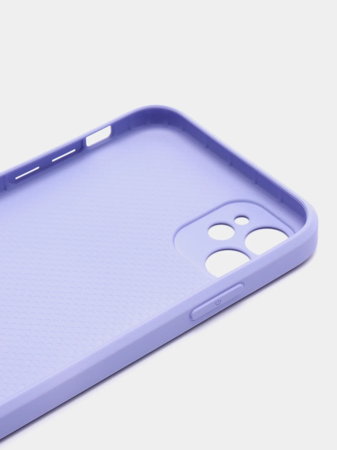 Лавандовый чехол стеклянный для iPhone (Айфон) 11 с защитой камеры