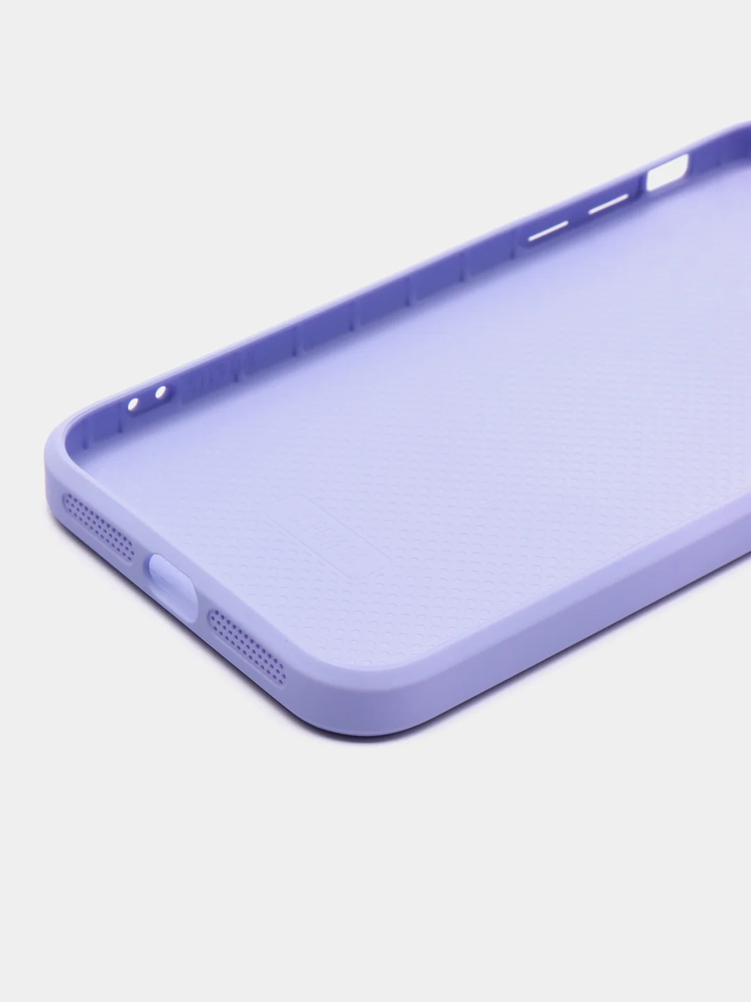 Лавандовый чехол стеклянный для iPhone (Айфон) 11 с защитой камеры