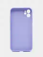 Лавандовый чехол стеклянный для iPhone (Айфон) 11 с защитой камеры