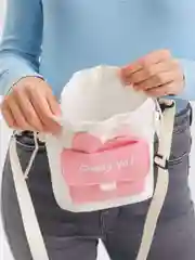 Конфетный сумочка женская на завязках