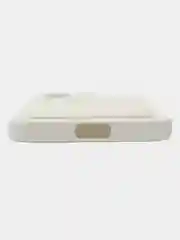 Белый чехол силиконовый для Vivo V25/V25E (Виво В25/В25Е), с карманом для карт