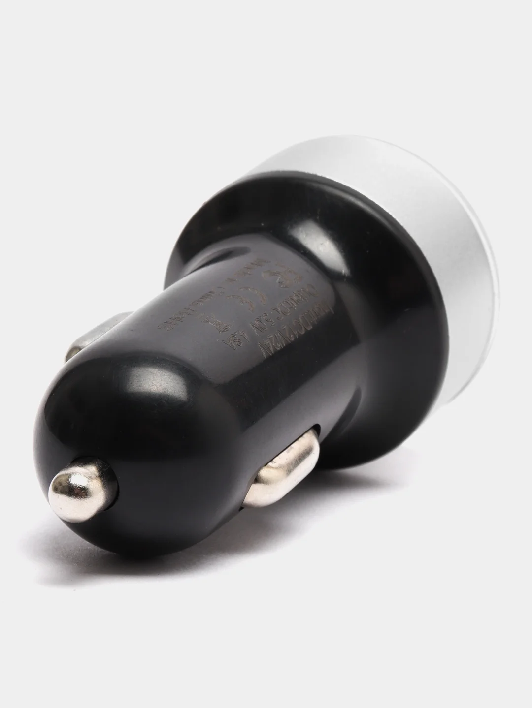 Серебряный автомобильное зарядное устройство, 2 USB, 3.1 А