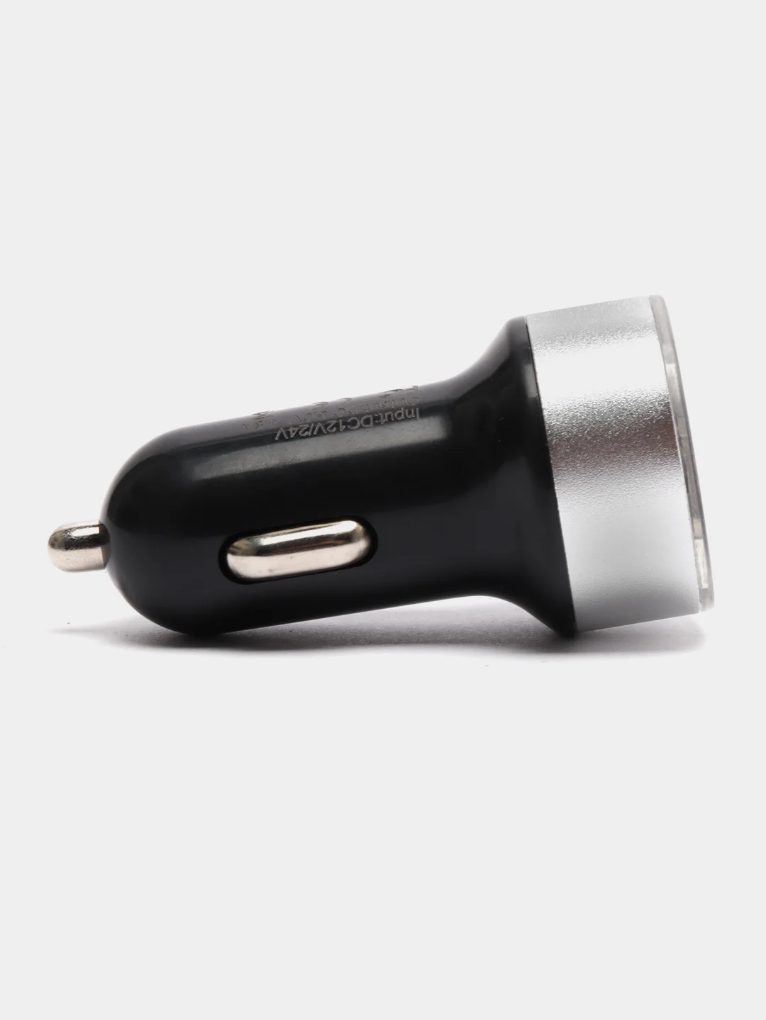 Серебряный автомобильное зарядное устройство, 2 USB, 3.1 А