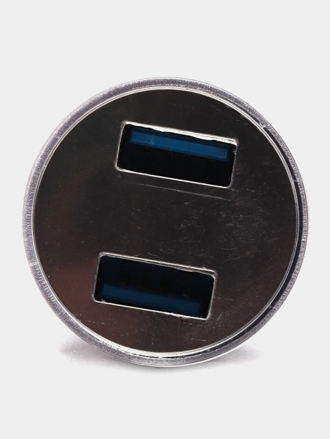 Серебряный автомобильное зарядное устройство, 2 USB, 3.1 А