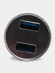 Серебряный автомобильное зарядное устройство, 2 USB, 3.1 А