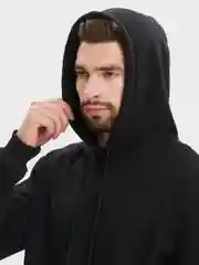 Черный толстовка с капюшоном, унисекс