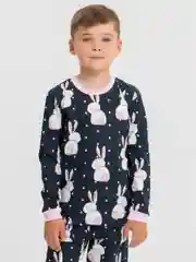 Черный пижама на манжетах Рекантино