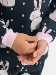 Черный пижама на манжетах Рекантино