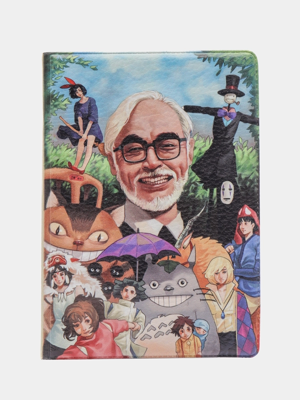 Обложка чехол на паспорт Хаяо Миядзаки (Hayao Miyazaki)