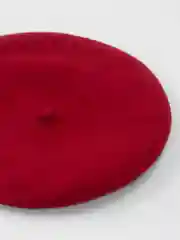 Бордовый берет женский, всесезонный, шерстяной