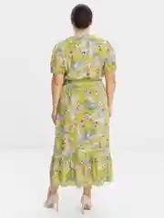 Коралловый меланж платье женское, большие размеры