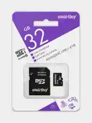 Карта памяти SmartBuy для видеорегистратора, для регистратора microSD, 32/64/128 GB, Class 10